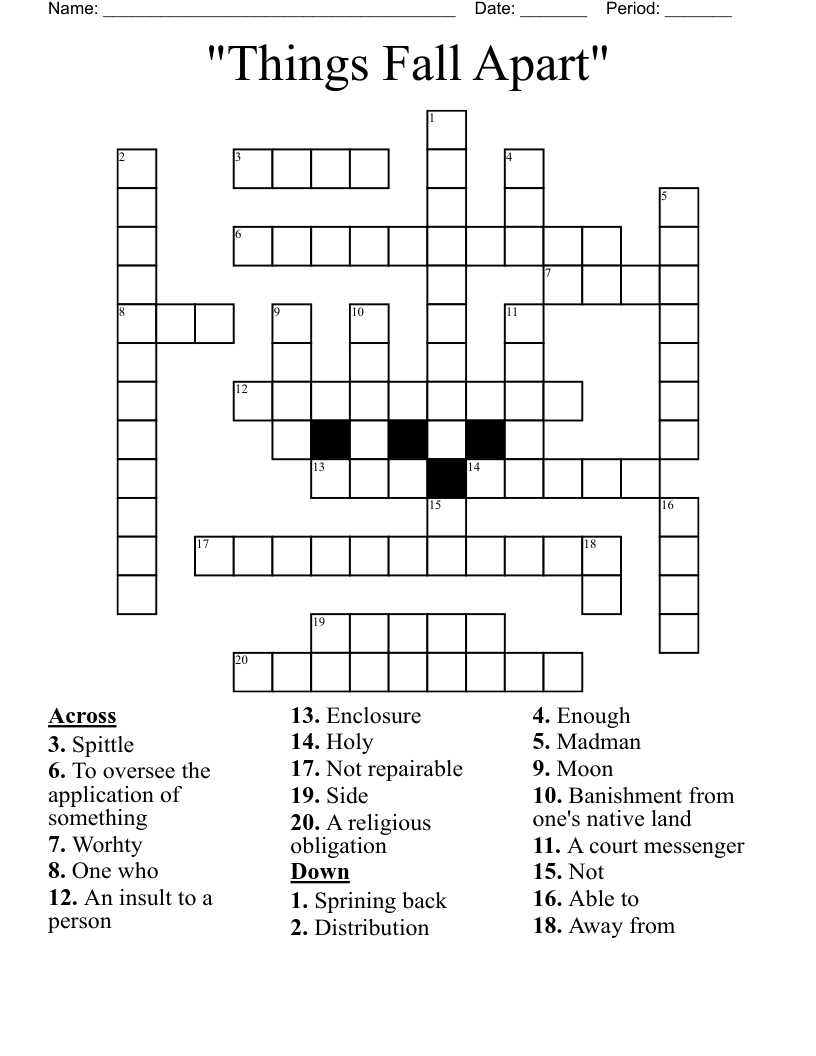 insult crossword clue