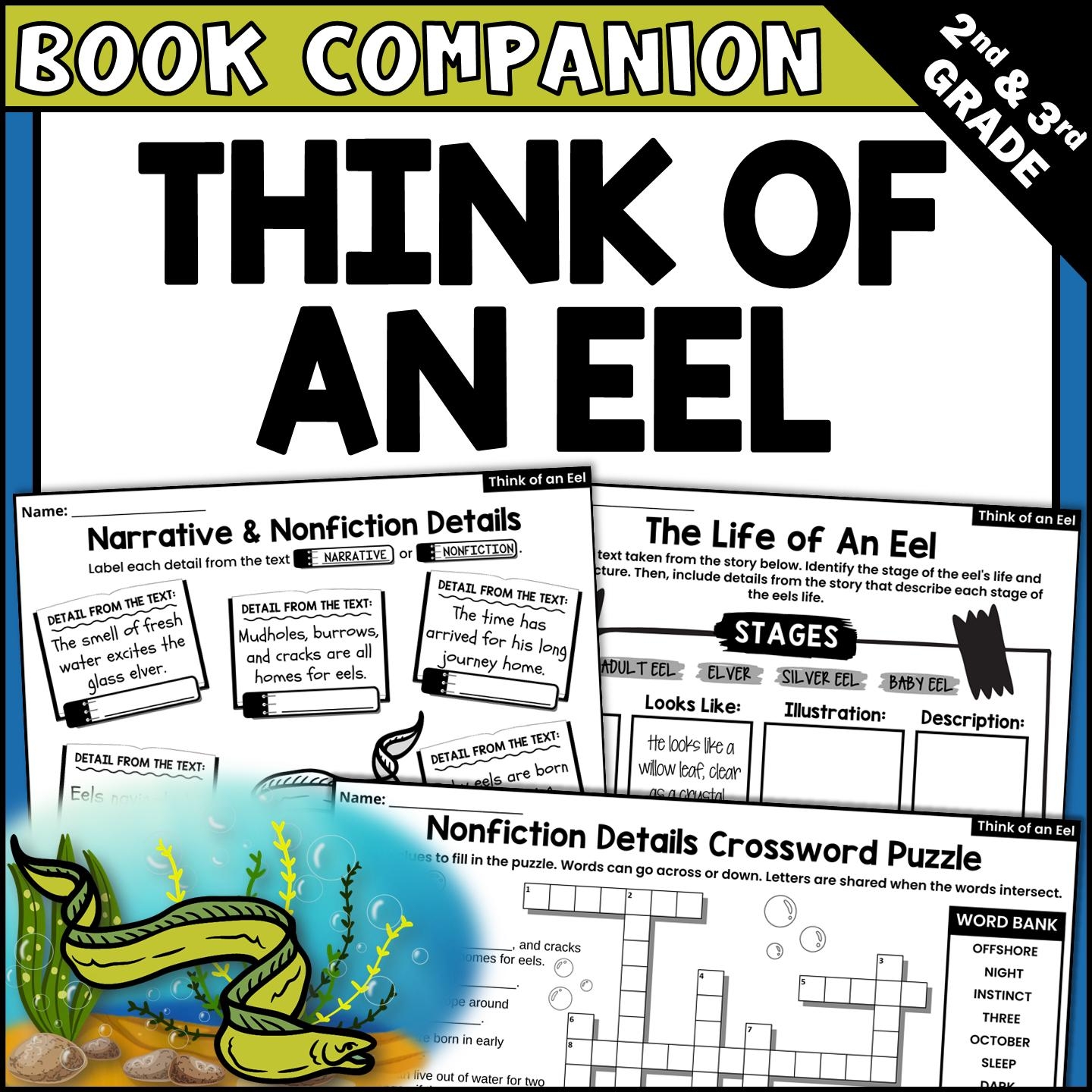 Think Of An Eel Interactive Read aloud Activities And Book Companion Etsy