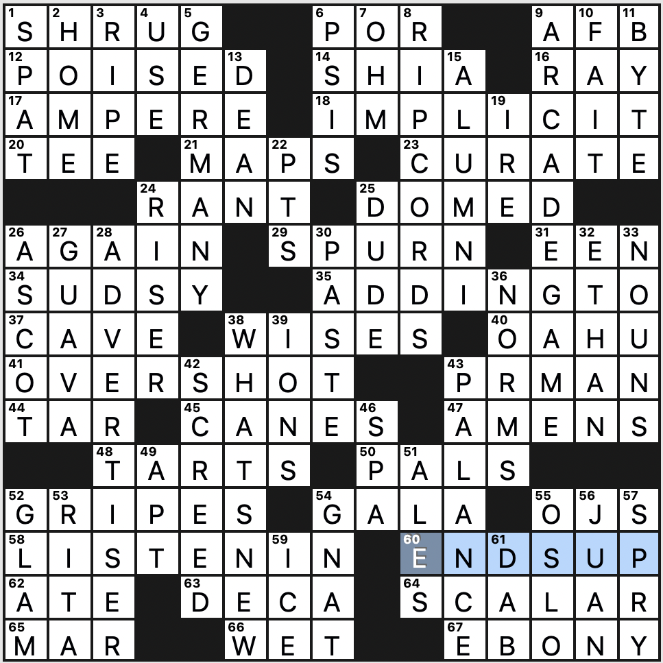 extreme crossword clue