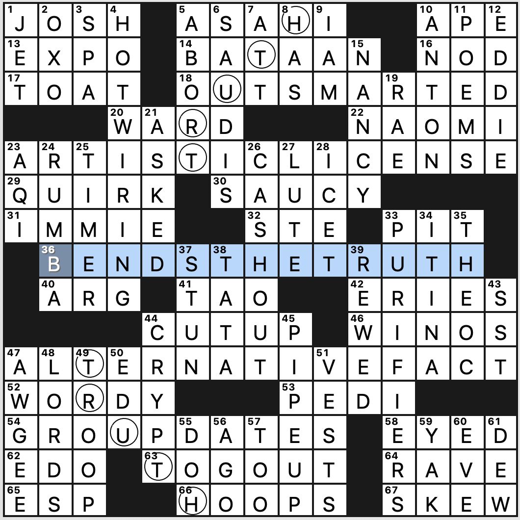 Thursday June 25 2020 Diary Of A Crossword Fiend