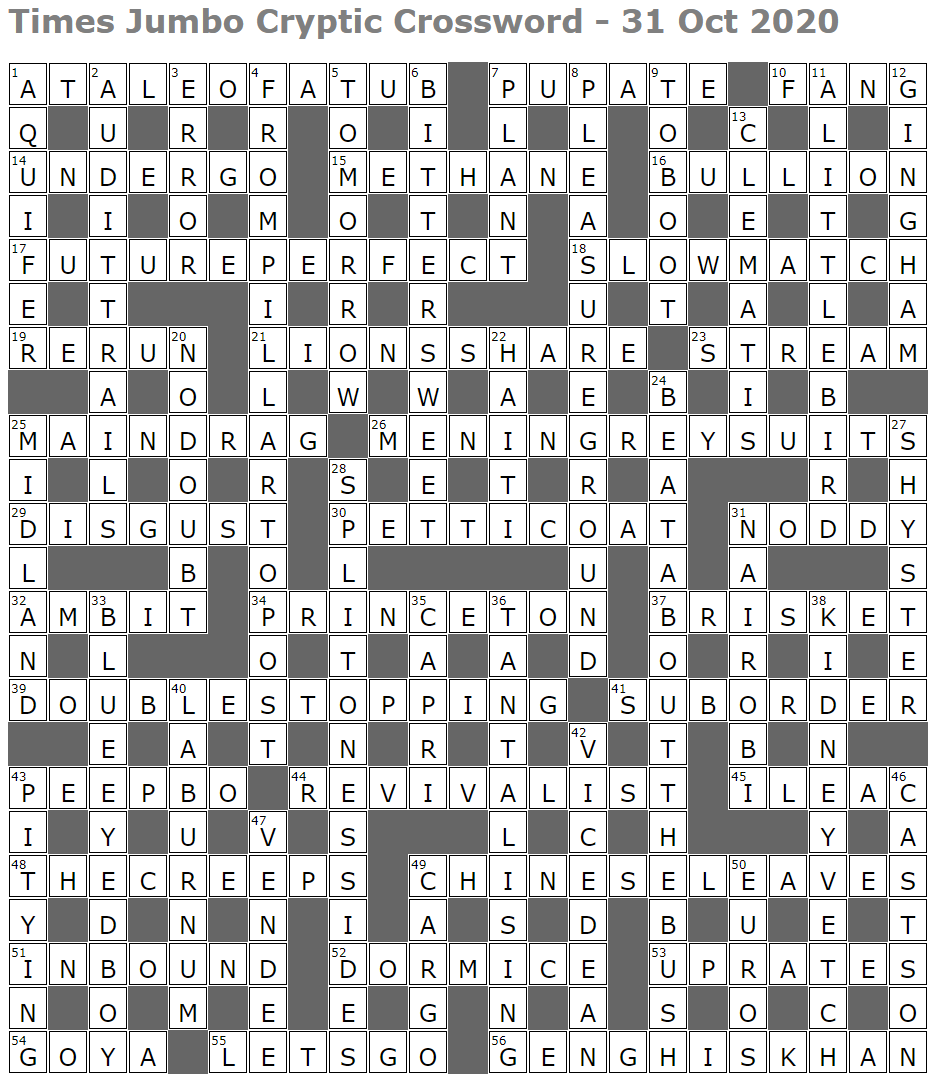 Times Jumbo Cryptic Crossword 1466 Lucian Poll s Web Ramblings