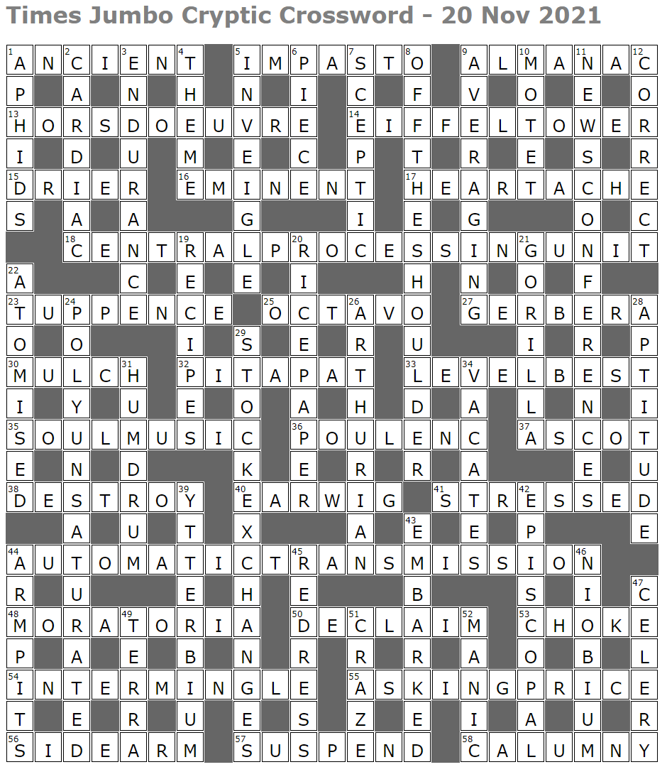 Times Jumbo Cryptic Crossword 1527 Lucian Poll s Web Ramblings