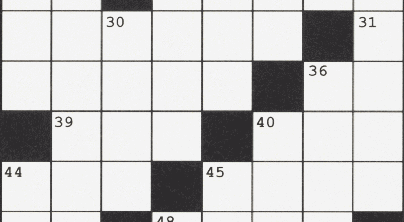 Today s Crossword Too Easy Try Solving Down Clues Only WSJ