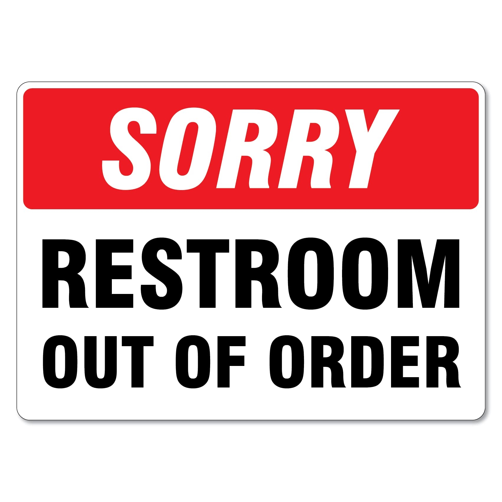 Toilet Sign Sorry Restroom Out Of Order Directional Metal Tin Sign 8x12 Inches Amazon Industrial Scientific Toilet Sign Sorry Restroom Out Of Order Directional Metal Tin Sign 8x12 Inches Amazon Industrial Scientific