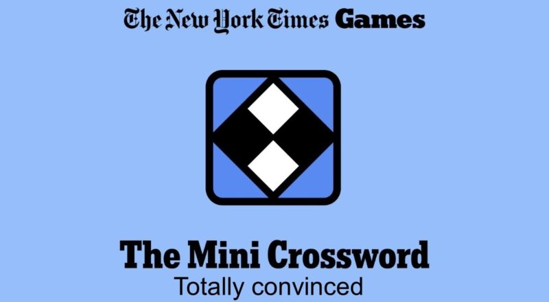 Totally Convinced NYT Crossword Clues And Answer Power Up Gaming
