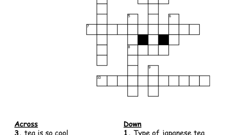 Traditional Japanese Food Crossword WordMint