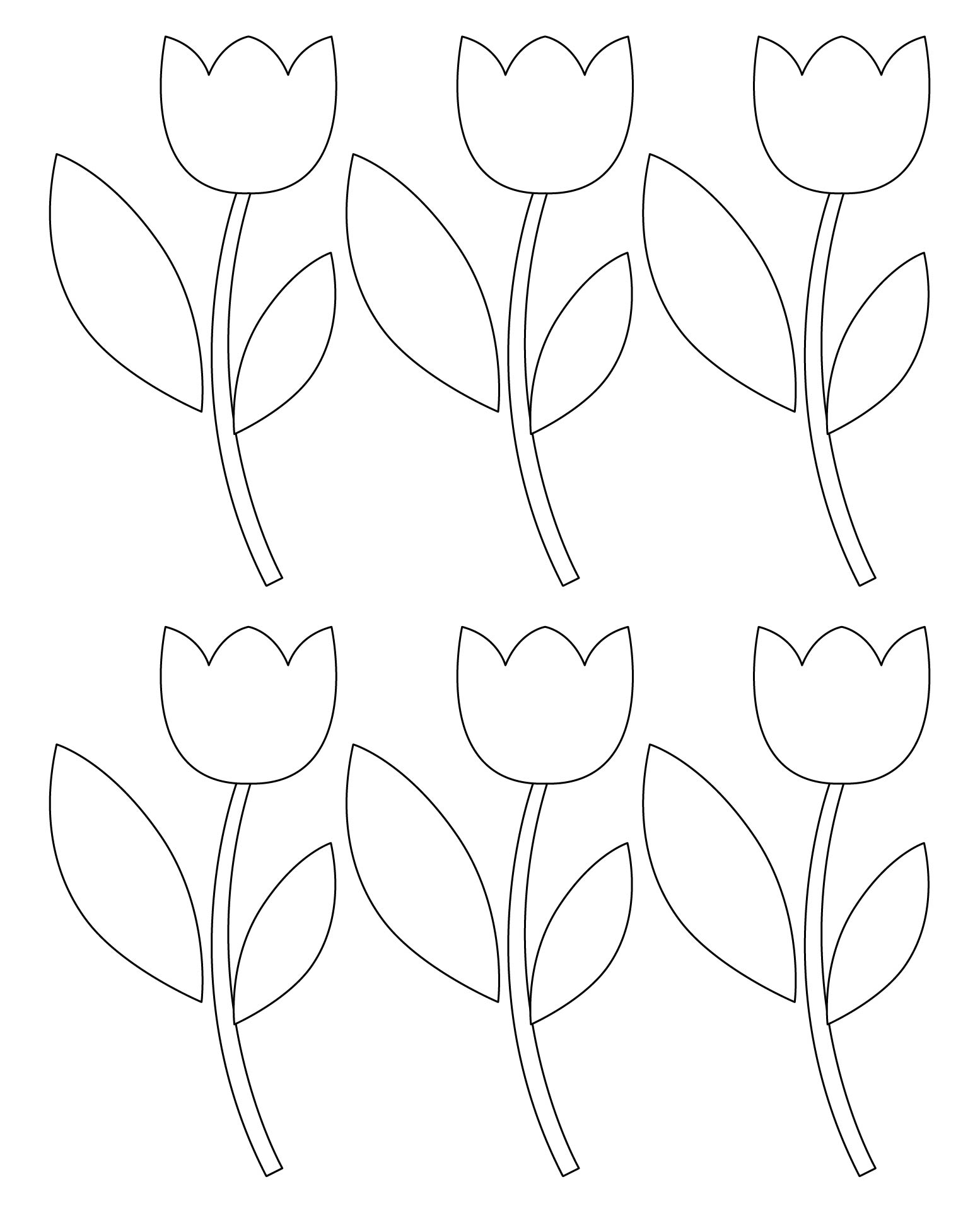 Tulip Pattern Printable Printable Party Favors
