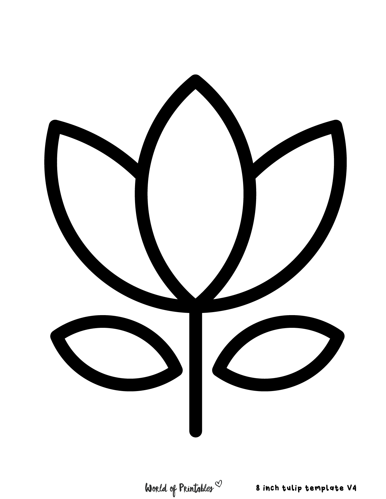 Tulip Template 40 Best Printables To Choose From World Of Printables