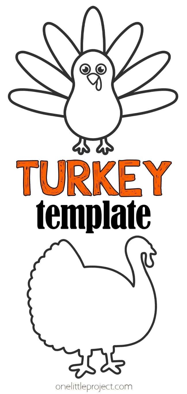 turkey template printable free