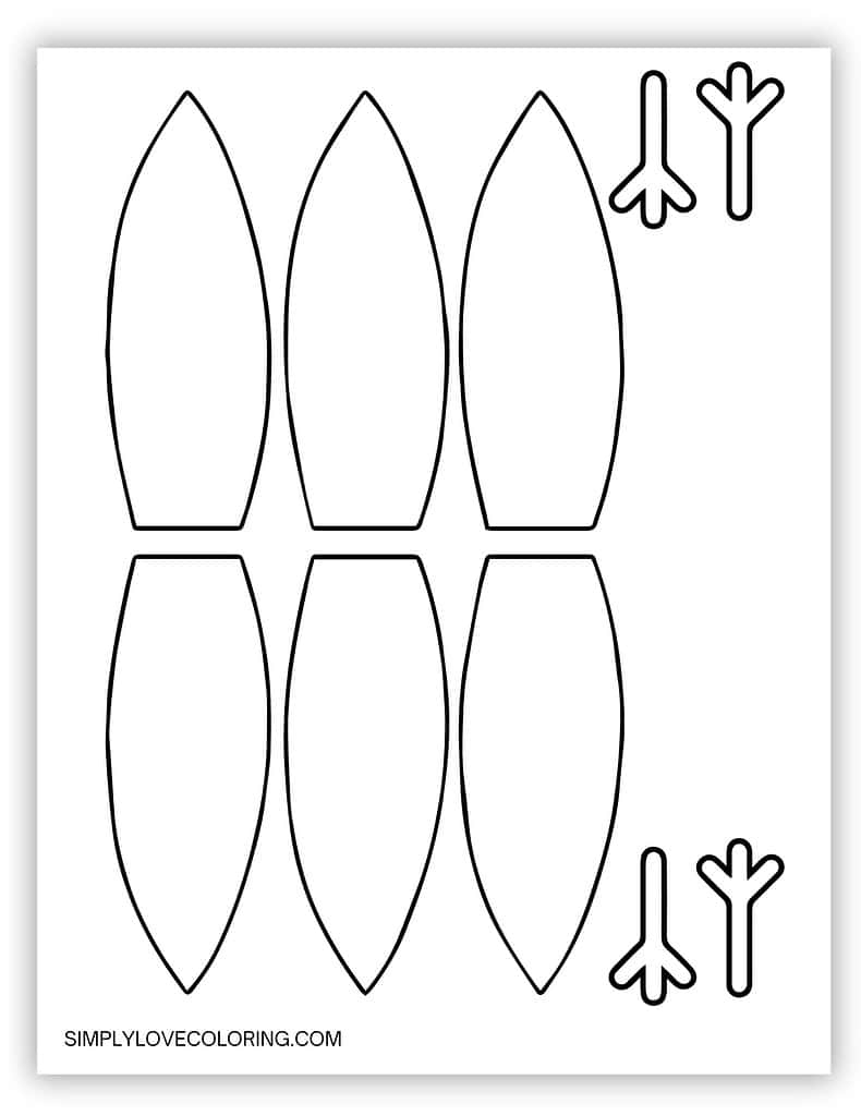 Turkey Templates Free PDF Printables Simply Love Coloring