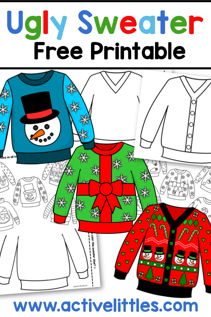 sweater template printable