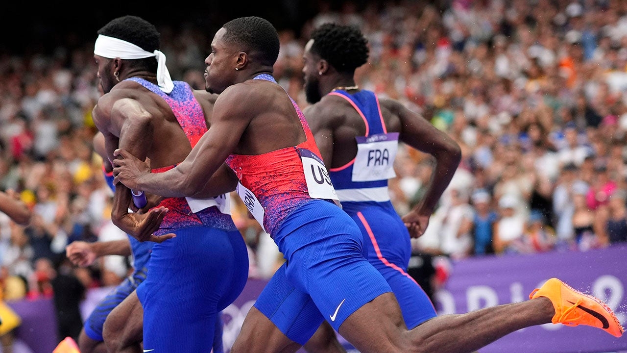 US Men s 4x100m Relay Team Disqualified After Botched Handoff In Final At Paris Olympics Fox News US Men s 4x100m Relay Team Disqualified After Botched Handoff In Final At Paris Olympics Fox News