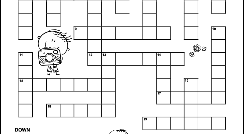 Vacation Crossword Puzzles Tree Valley Academy
