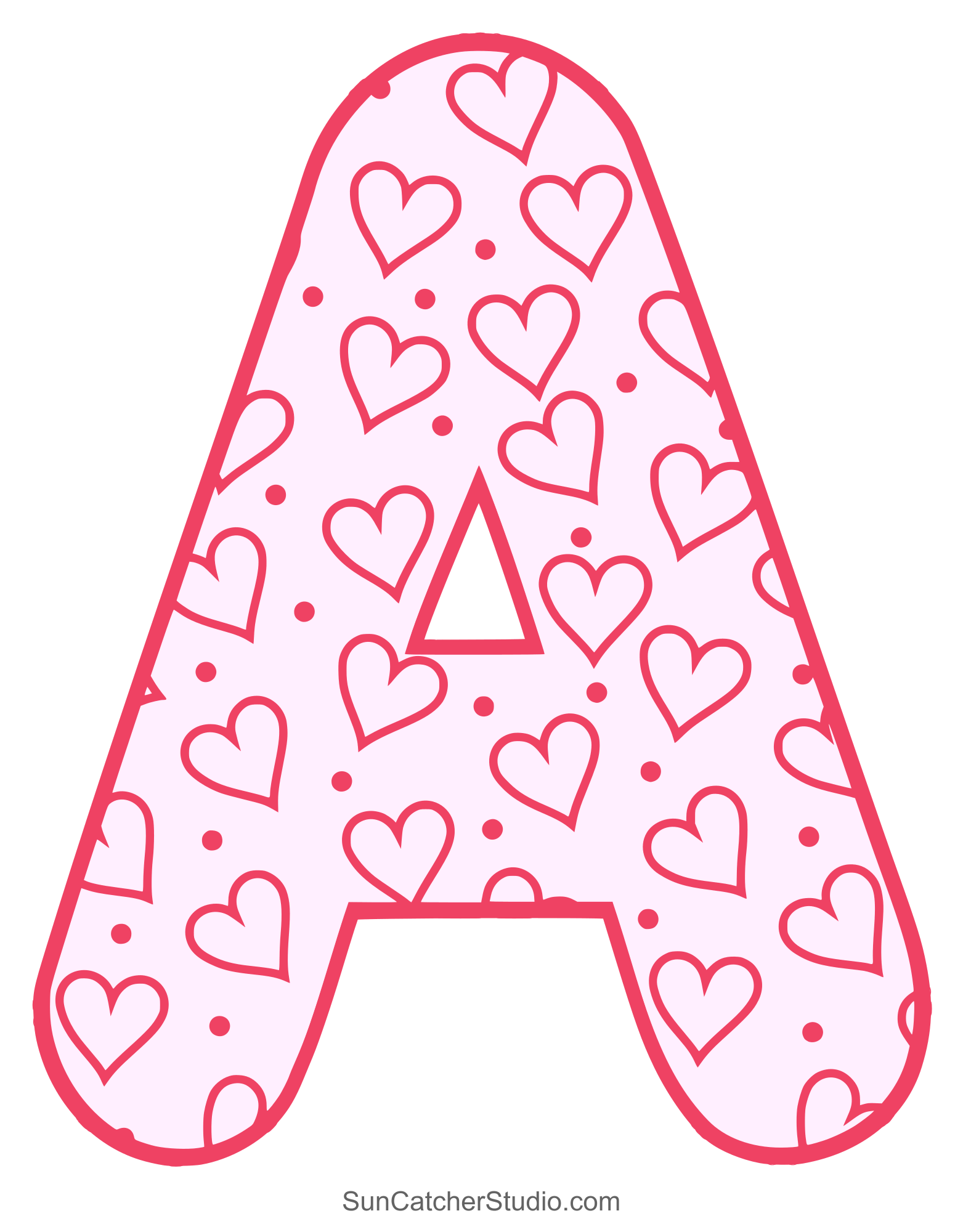 printable letter a template