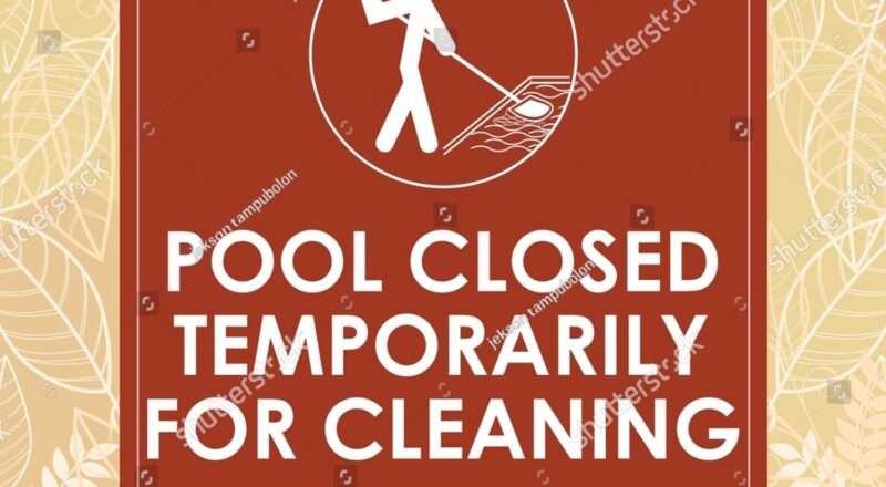 Vector Illustration Signage Text Pool Closed Stock Vector Royalty Free 2358676971 Shutterstock
