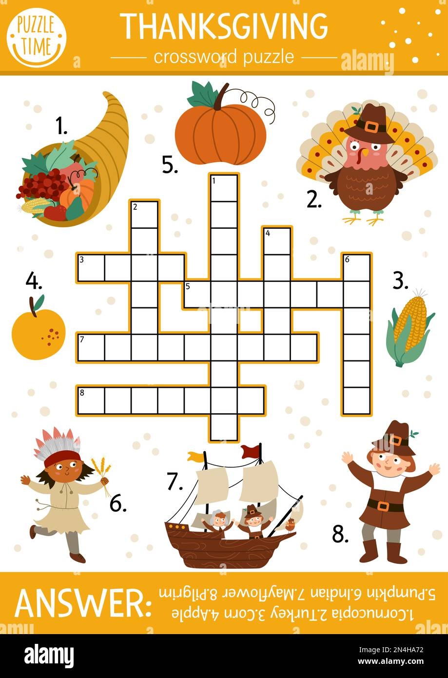 thanksgiving crossword puzzle