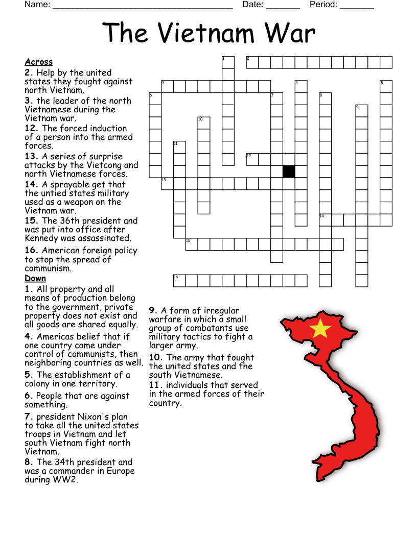 Vietnam Crossword WordMint