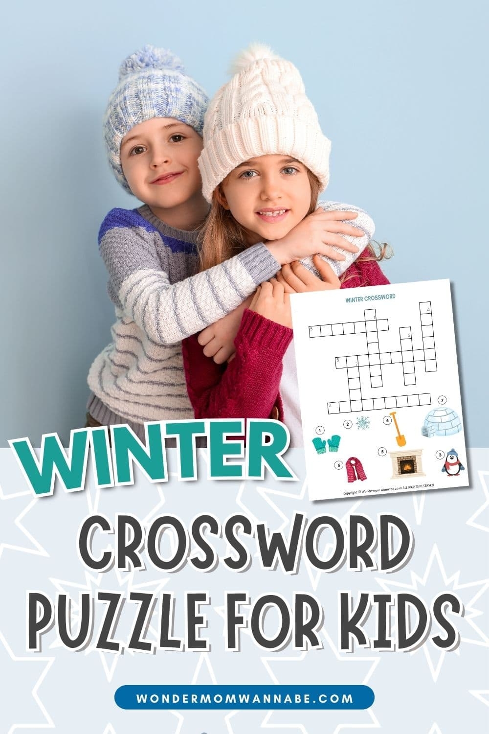 Winter Crossword Puzzle For Kids