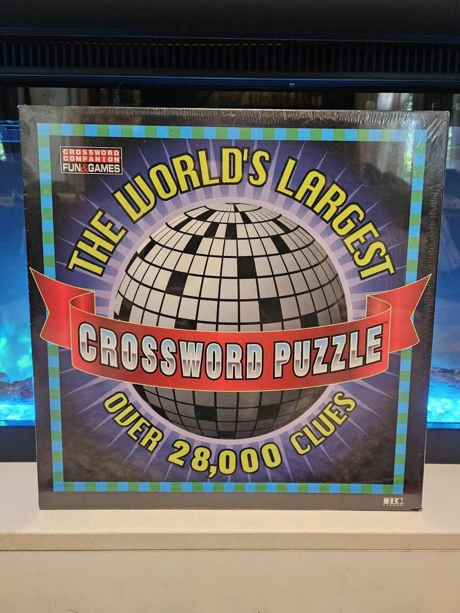 World s Largest Crossword Puzzle 28 000 Clues 91 000 Squares 7 By 7 New Sealed EBay