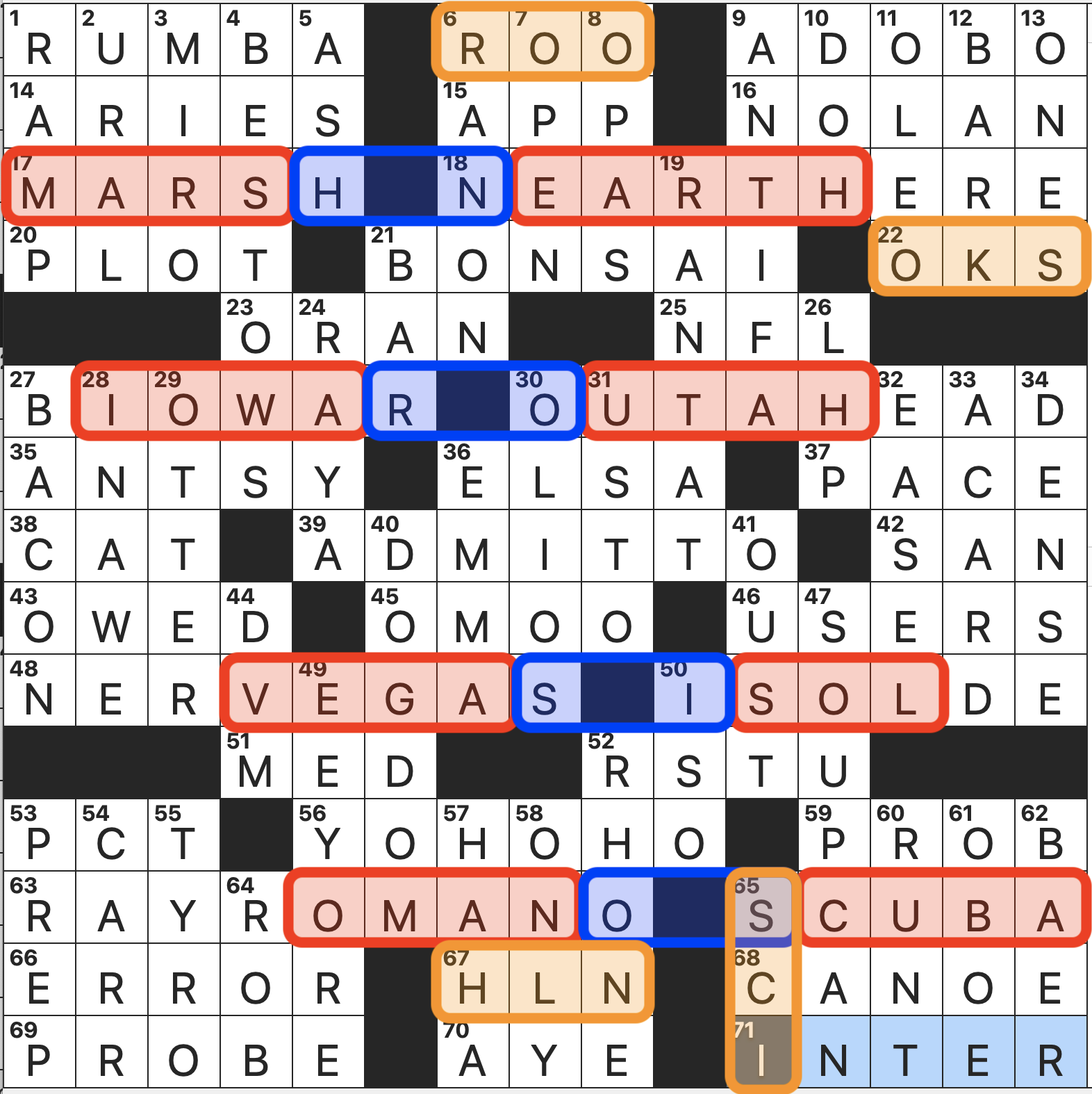 wsj crossword puzzle today