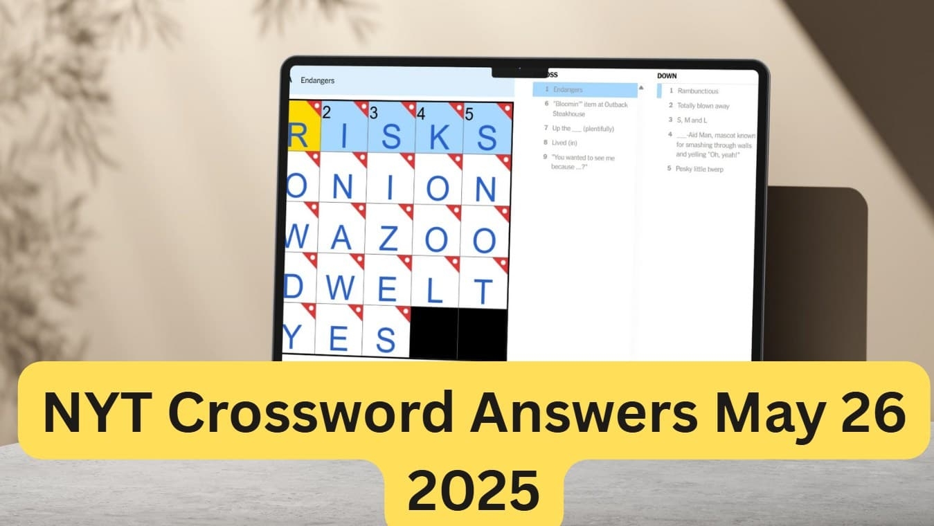 You Wanted To See Me Because NYT Crossword Answers May 26 2025 H2S Media